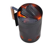 Lixada Brasero à Charbon, Acier léger, Brasier, extérieur, cheminée, Gril à Charbon, pour Jardin Terrasses BBQ Brasero Ménager Barbecue