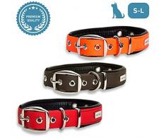 PetTec Comfortable Collier de Chien, Durable & Robuste en Trioflex, pour Chien de Moyenne et Petite Taille, résistant à l’Eau et intempérie, Couleur Rouge