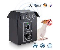 BO-sense Collier Anti Aboiement pour Chiens, Rechargeable Dispositif À Ultrason pour Empêcher Les Aboiements des Chiens, Bouchon Décorce Rechargeable, Dissuasion daboiement pour Chien Étanche