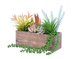 Jardiniere Bois Rectangulaire, Bac à Fleurs Rectangulaire Bois, pour le Rebord de la Fenêtre et le Dessus de Table