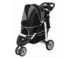 Innopet Poussette Monaco pour Chien Noir Géométrique