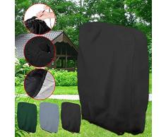 pegtopone - Housse de Chaise Longue de Jardin - Étanche - Anti-UV - Protection Solaire - pour chaises Longues - Chaises Pliantes - pour terrasse - en extérieur - 25 20 cm - 2 cm Noir