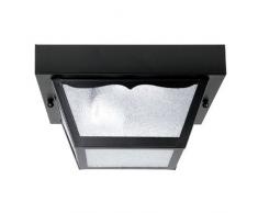 Capital Lighting 9937BK 1-Light Carport Steel Exterior Flush Mount, Black Finish by Capital Lighting