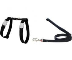 RED DINGO Laisse/Harnais pour Chat Noir Tour de Cou 21 à 35 cm Poitrail 27,5 à 47,5 cm