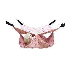 Oncpcare Hamac pour animal de compagnie, lit superposé pour chinchilla, rat, furet, cochon dInde