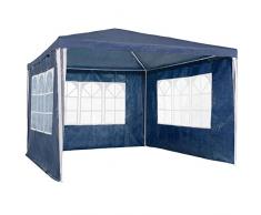 TecTake 800105 Tonnelle Tente Gazebo Pavillon de Jardin dévénement Bière pour Fête de Camping avec Parties Latérales - diverses Couleurs - (Bleu | no. 400933)