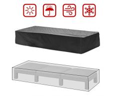 TEPSMIGO Housse de bain de soleil,Couverture étanche pour chaise longue,Housse de protection pour chaise longue de jardin 200 x 68 x 30cm