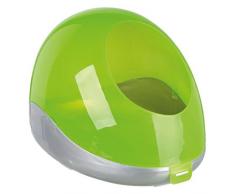 TRIXIE Bac à Sable pour Chinchillas/Degus Argent/Vert 27 × 18 × 16 cm