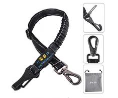 PYJR Ceinture SéCurité Chien Voiture, Laisse Chien Voiture, en Nylon ÉLastique RéGlable, Et Verrouillage De SéCurité, des Chocs Barre De Verrouillage De SéCurité, pour Tous Les Chats Et Chiens.