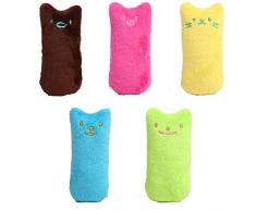 HUYIYI Jouet en Peluche Catnip Morceaux de Peluches à lherbe à Chat, à mâcher et à Nettoyer Les Dents, appropriés pour Les Jouets pour Chat dintérieur