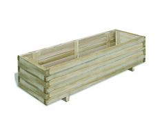 Festnight Jardinière en Bois Rectangulaire 100 x 50 x 40 cm