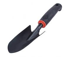 Globalflashdeal Poignee en Caoutchouc Noir Acier Inoxydable Main Jardin Truelle Pelle 12.5
