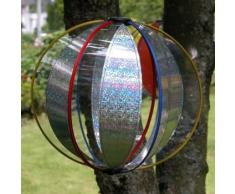 CIM Girouette - Magic Crystal Laser - résiste aux UV et aux intempéries - Boule : Ø25cm, Hauteur Totale : 100cm - INCL. Tige en Fibre de Verre, Cheville de Fixation et système daccrochage