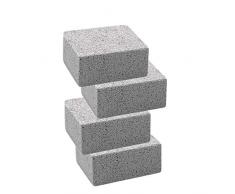 Gaoominy 4 Blocs de Nettoyage en Brique pour Le Barbecue, Nettoyage de la Cuisine et de la Salle de Bain en Pierre Ponce, éLimination de la Rouille pour éLiminer Les Taches