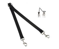 Double Laisse Pour Petit Chien, Duplex Twin double Laisse pour chien, 2 voies deux Pet Marche Laisse de sécurité