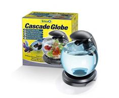 Tetra Cascade Globe Noire, Aquarium pour Poisson Combattant ou Poisson Rouge 6,8L Noir