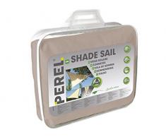 Perel 06556 Voile d'Ombrage Triangle Taupe/Marron 3,6 x 3,6 x 3,6 m