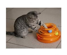 Liroyal le Jouet Intelligent Pour Chat à 3 Niveaux