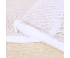 GreeStore 10 pcs Aquarium filtre Maille Sacs, filtre Media Sac de filet en nylon avec fermeture à glissiÚre, pour aquarium étang de jardin, 15 x 20 cm