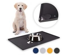 EVERANIMALS - Tapis Gamelle Ou Litière Anti Dérapant Chien Et Chat - Silicone Imperméable Durable