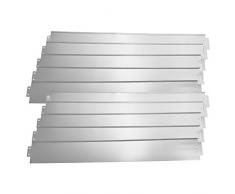 [casa.pro]®] Bordure pour Jardin Bordure pour Pelouse Palissade Acier Galvanisé Barrière 10 m Kit de 10