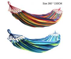 LTYD Hamac,Portable Double 2 Personne Hamac Vert Tissu 450Lb Air Suspendu Balançoire en Plein Air Camping Hamac 280 * 150 Cm