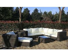 Baidani salon de jardin lounge en rotin dreamline