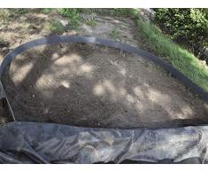 Nature Bordure pour Jardin et Bassin en Rouleau - 15 m x H.14 cm