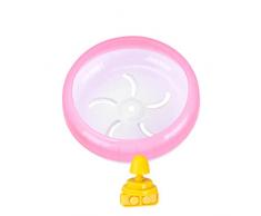 POPETPOP 14 Cm Hamster Run Roue Polyvalent Large Convenance Hamster Souris Gerbille Rat Exercice Roue Silencieux Disque Rotatif Petit Animal Animal Jouet (Rose)
