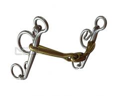 Neue Schule Poney Tranz Pastille 10 mm mors Pelham 5 cm tige 11,4 cm