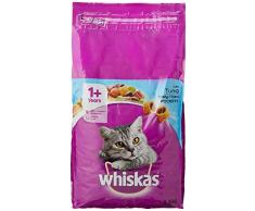 WHISKAS Croquettes au Thon pour Chat Adulte, 3 Sacs de 3,8kg