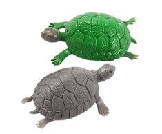 Sourcingmap Plante décorative en plastique pour aquarium Tortue Décoration, 2 pièces, Vert/Gris