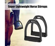 Lepeuxi 2 PCS étriers équitation en Plastique Selle de Cheval Anti-dérapant pédale de Cheval Super léger équipement de sécurité équestre