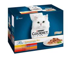 Gourmet Purina Perle Wet Cat Food - Connoisseurs Duo - Nourriture pour chat - 48 Sachets (Lot de 4 de 12 x 85 g)
