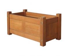 Festnight Jardinière pour Jardin Bois dacacia | Jardinières Balcon bac a Fleur en Bois