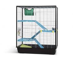 VADIGRAN Savic Zeno 3 Empire Cage Grand pour Rongeur Chrome 100 x 50 x 116 cm