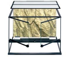 Exoterra Terrarium en Verre pour Reptiles et Amphibiens 60x45x45 cm