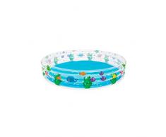 Bestway 51005 Piscine gonflable ronde Deep Dive 3 boudins 183 x 30 cm