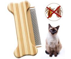 onebarleycorn - Peigne Anti-Puces/Poussière pour Chat,Peigne de Toilettage de Chien Peigne à Puces Peigne pour Chats Chiens