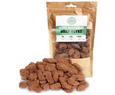 Pets Purest Dog Friandises 100% Naturel Pur bœuf Morsures Alimentaire séché à lair pour Chiens - Un ingrédient - Grain, sans Gluten et sans Lactose - Sain Raw Friandises pour Chien Puppy (300g)