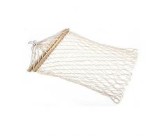 DZW coton plein air hamac filet bois Grind coton hamac Swing avec bâton colle plus épais