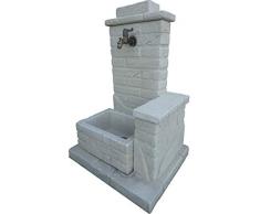 Bonfante Fontaine Fontaine de Jardin en Pierre reconstruite Létape Gris