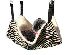 Diyafas Hamac Lit Balançoire Matelas de Cage pour Chat Couverture Lit Suspendue pour Animaux Rat Furet Lapin