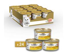 Gourmet Purina Gold Nourriture Humide pour Chat, Mousse au Poulet – 24 boîtes de 85 g chacune