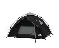 Qeedo Quick Ash 2 Tente de Camping 2 Places (Quick Up System) - Noir