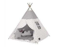 Elfique New Tipi d’Indien, Tente de Jeux, Couverture doublement rembourrée