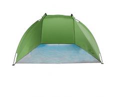Outdoorer Tente de Plage Helios, Vert – UV 80, ultralégère, Rangement ultracompact