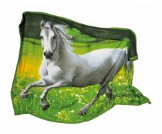Michel-Toys Couverture Polaire «Cheval», Multicolore