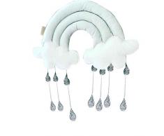 Aiming Nouveau-né Nuage Arc Raindrop Mur Jouets Lit bébé Tente Pendentif Berceau Suspendu Chambre Ornement Jouet Infantile Props Photo #2