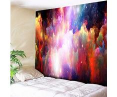 XIAOBAOZIGT Tapisserie Paysage Étoilé Couverture De Pique-Nique De Plage Suspendue Tapis De Voyage Tente De Camping Ciel Étoilé Couleur Décoration De La Maison 130×150Cm